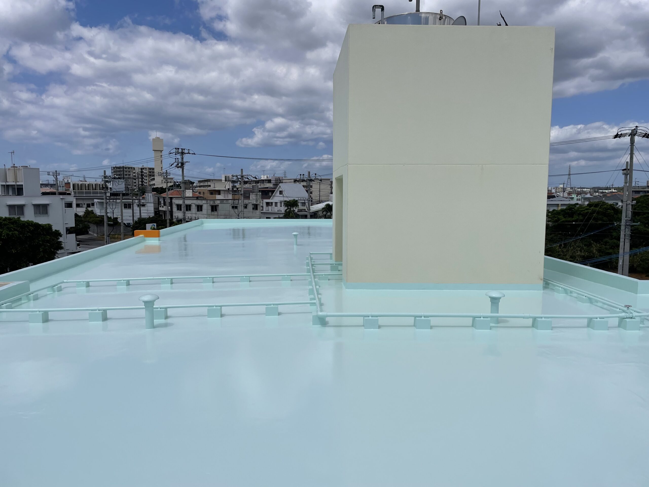 遮熱塗料による防水対策
